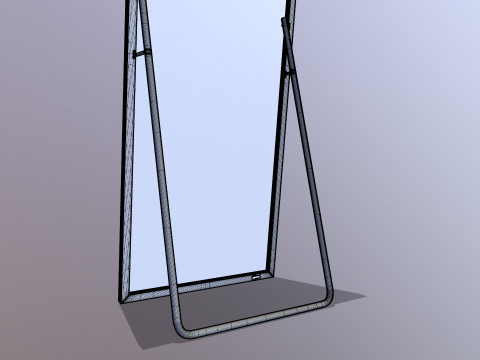 Miroir carr&eacute; Modèle 3D