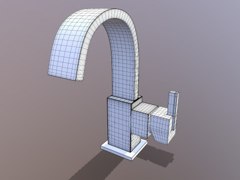 수도꼭지 3D 모델