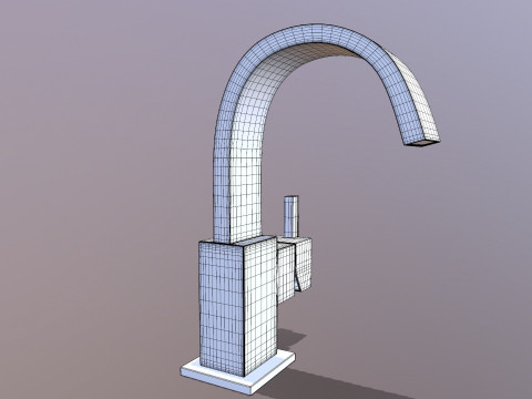 수도꼭지 3D 모델