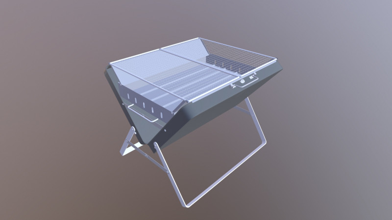 Grille kempingowe Model 3D .c4d .max .obj .3ds .fbx .stl .blend