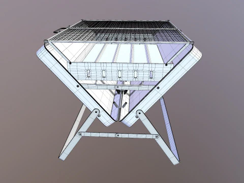 Camping BBQS Grills 3D Model