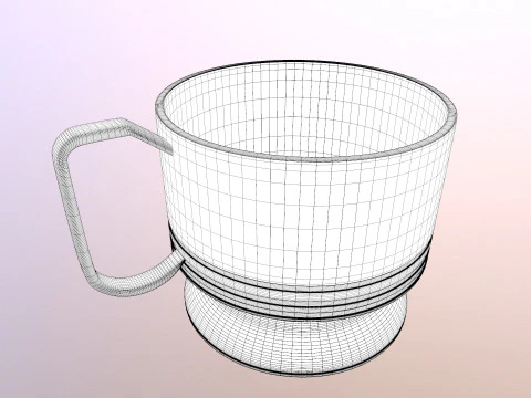 TASSE &Agrave; CAF&Eacute; Modèle 3D