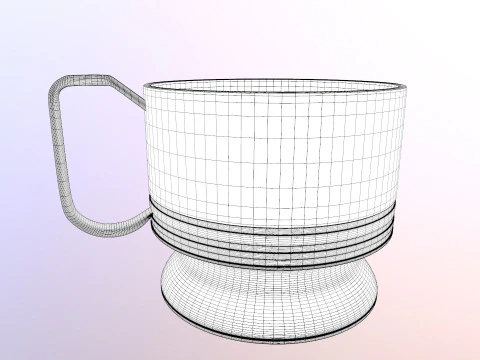 TASSE &Agrave; CAF&Eacute; Modèle 3D