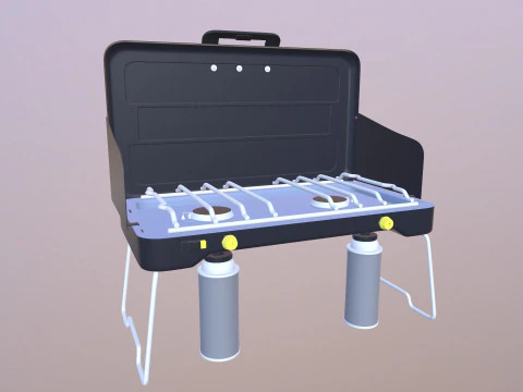 Petromax Gas Table Double Burner 3D Model