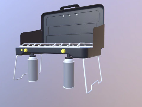 Petromax Gas Table Double Burner 3D Model