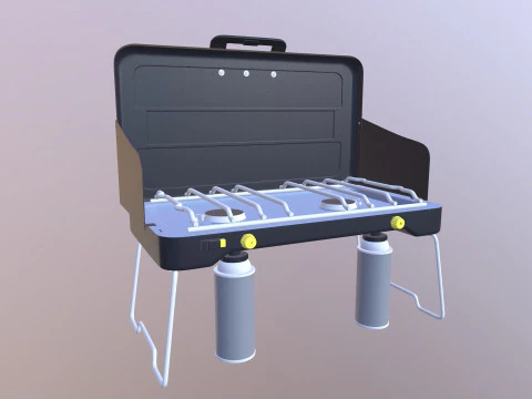 Petromax Gas Table Double Burner 3D Model