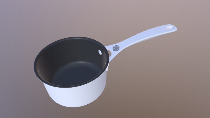 Saucepan 3D Model .c4d .max .obj .3ds .fbx .stl .blend 