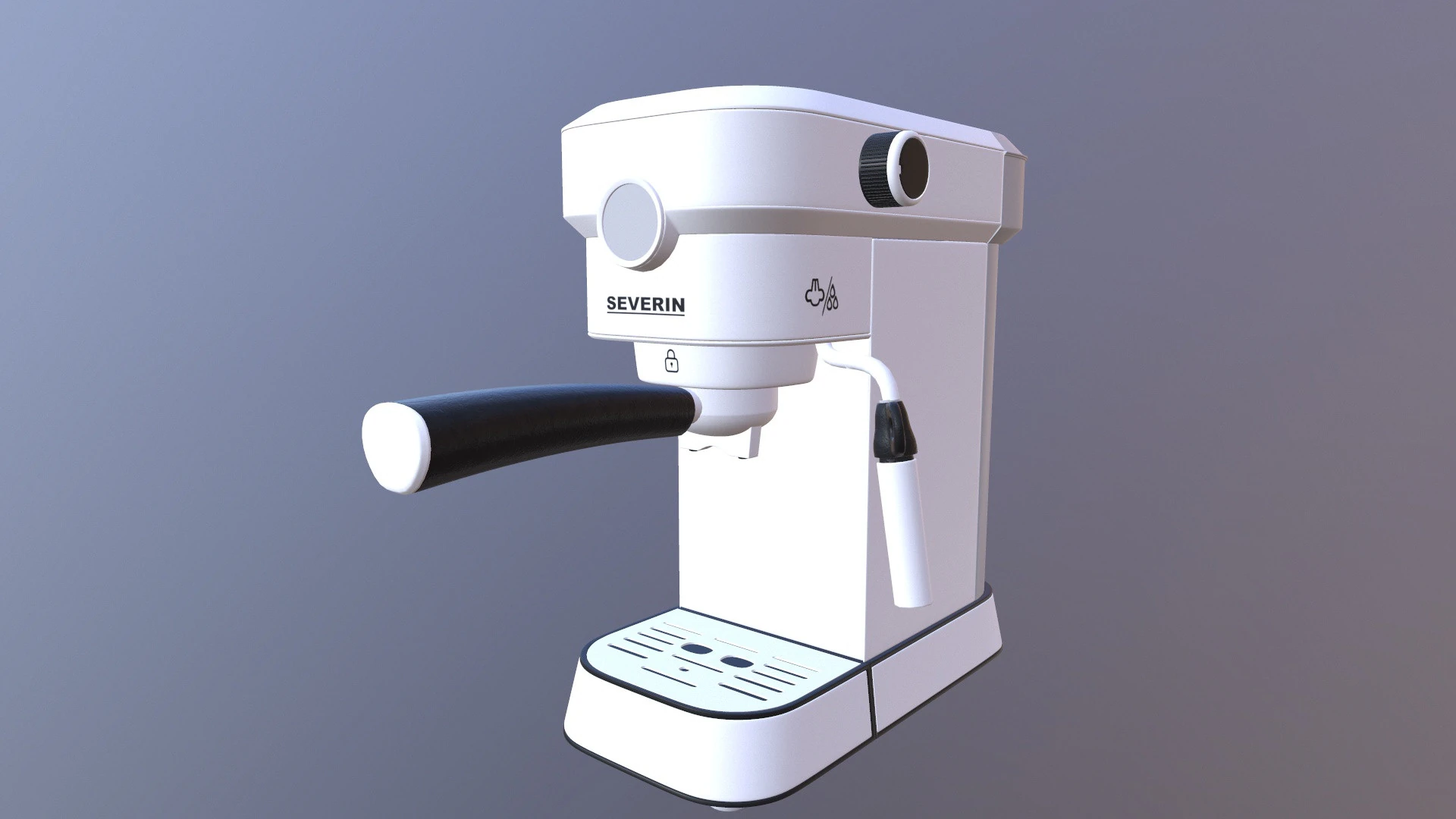 SEVERIN Coffee Machine 3D Model .c4d .max .obj .3ds .fbx .stl .blend 
