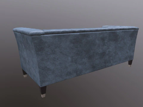 Chesterfield Three Seater Sofa 3D Model