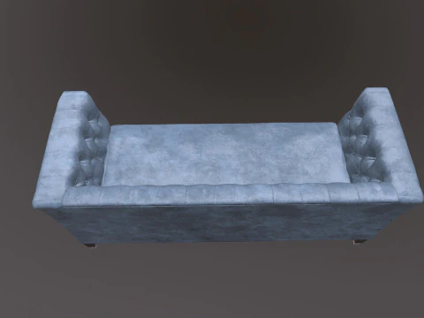 Chesterfield Three Seater Sofa 3D Model