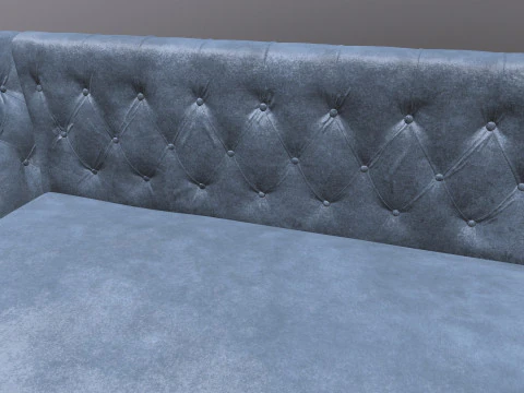 Chesterfield Three Seater Sofa 3D Model