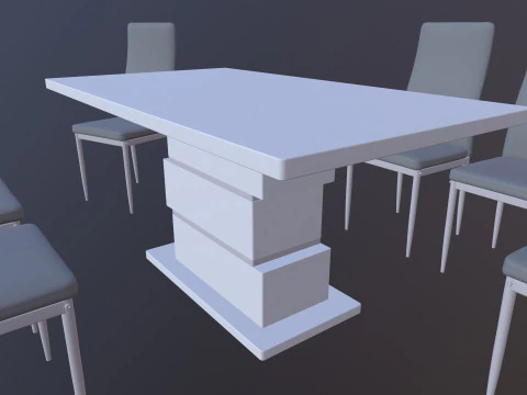 Dining Table 3D Model
