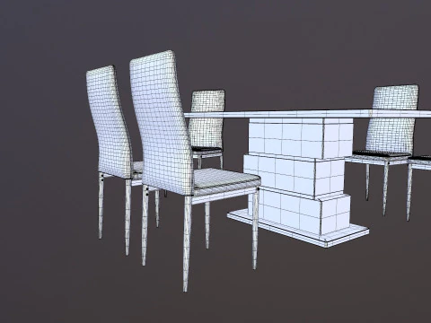 Dining Table 3D Model
