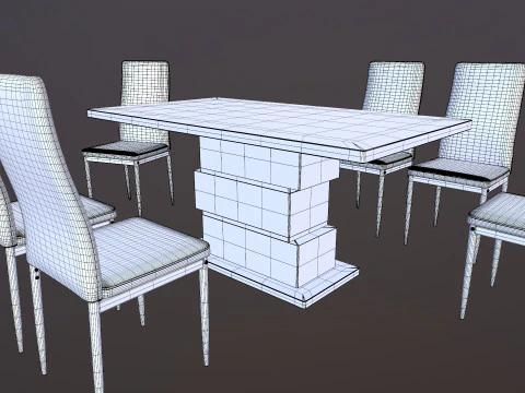 Dining Table 3D Model