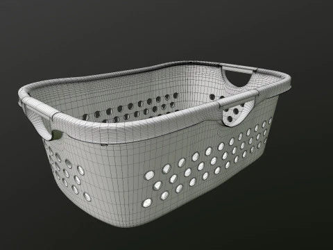 Laundry Basket 3D Model