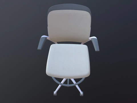 Padded Office Chair 3D Model