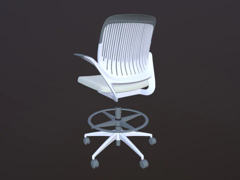 Padded Office Chair 3D Model