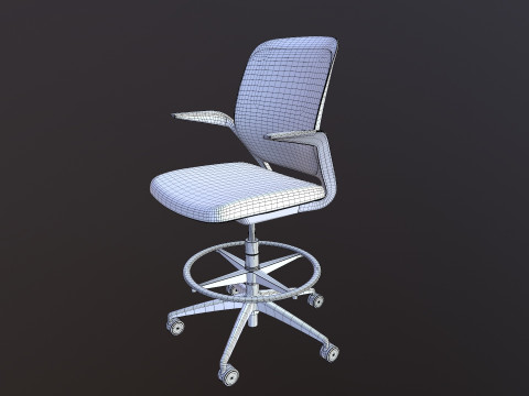 Kursi Kantor Empuk Model 3D