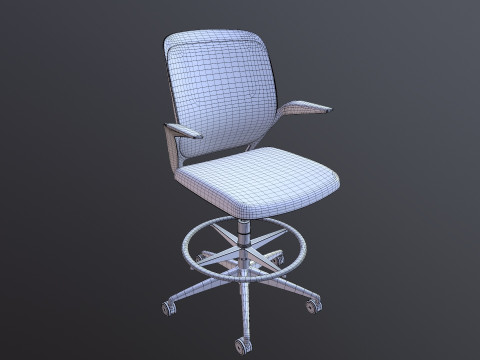 Kursi Kantor Empuk Model 3D