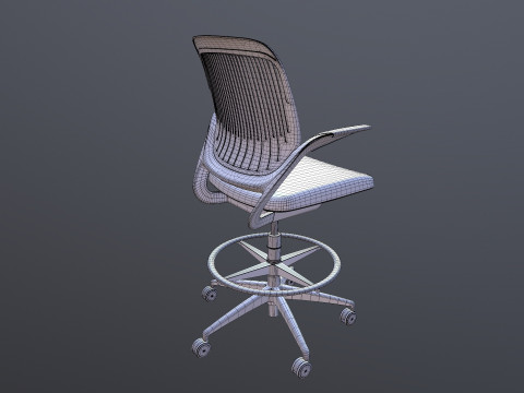Kursi Kantor Empuk Model 3D