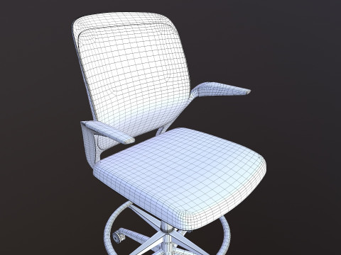 Kursi Kantor Empuk Model 3D