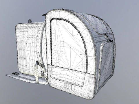 Pet Carrier Backpack 3D Model
