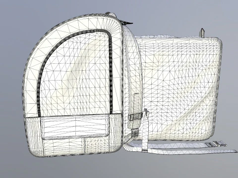 Pet Carrier Backpack 3D Model