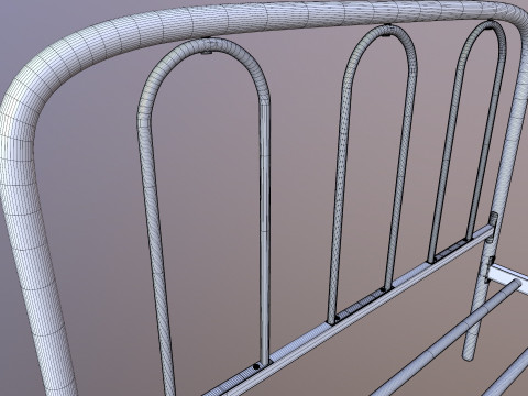 Тюремне ліжко 3D Модель