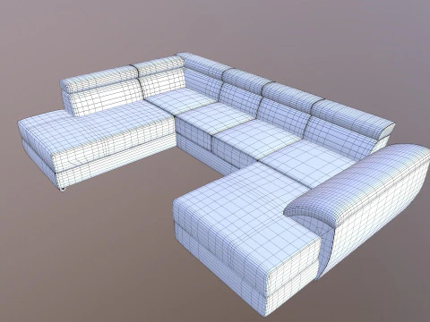 Sofa Set 3D Model