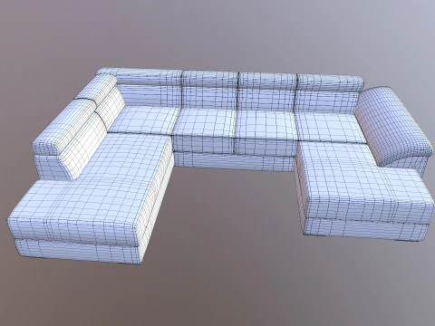Sofa Set 3D Model
