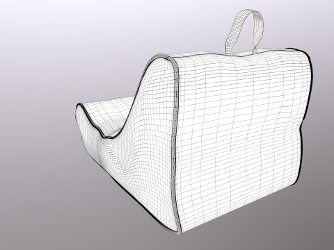 Kursi Kacang Model 3D