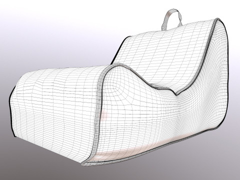 Kursi Kacang Model 3D