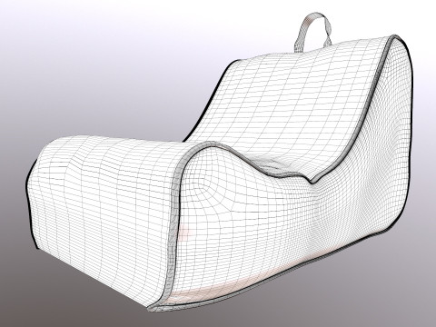 Kursi Kacang Model 3D