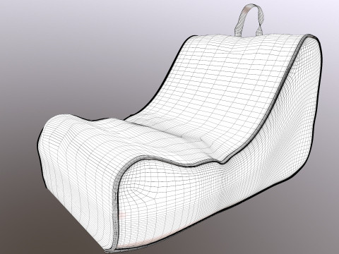 Kursi Kacang Model 3D