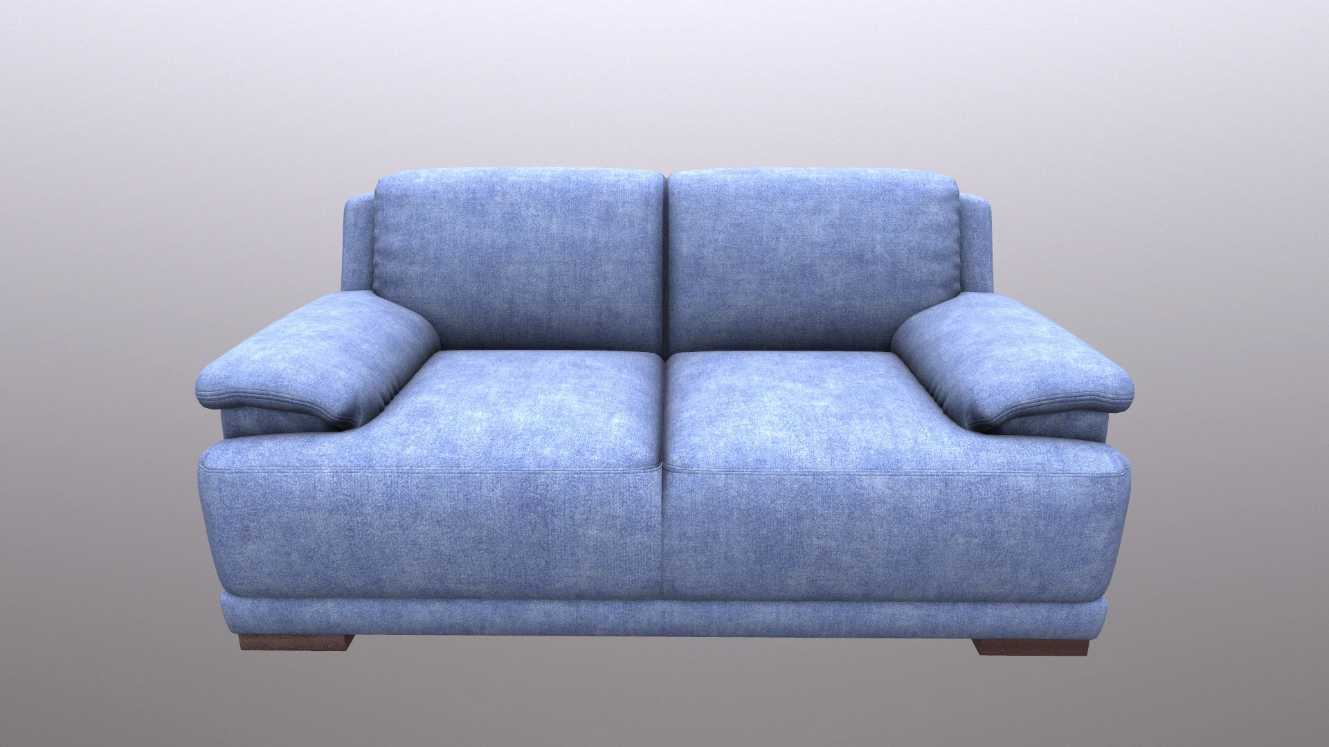 Leather Sofa 2 seater 3D Model .c4d .max .obj .3ds .fbx .stl .blend 
