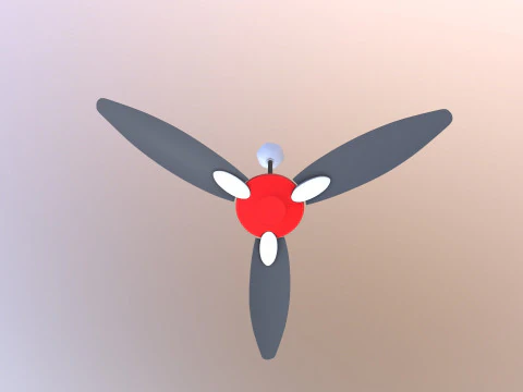 Ventilatore da soffitto Modello 3D