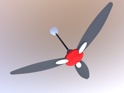 Потолочный вентилятор 3D Модель
