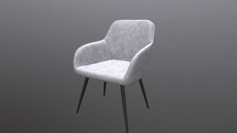 Arm Chair 3D Model .c4d .max .obj .3ds .fbx .stl .blend 