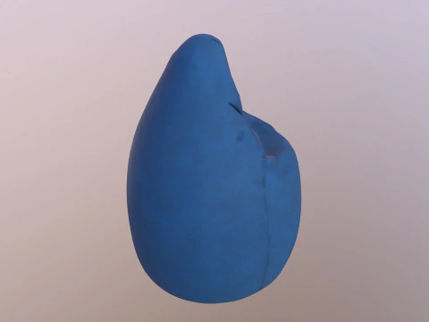 Saco de feij&atilde;o Modelo 3D
