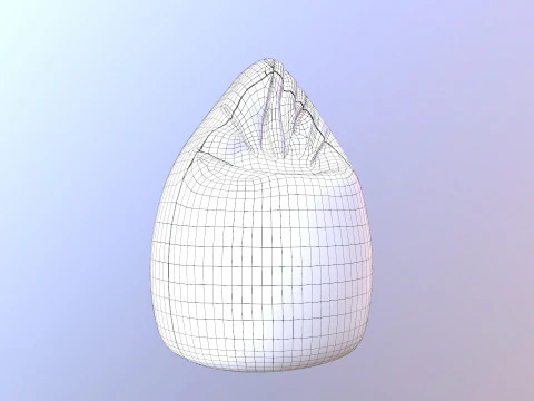 Saco de feij&atilde;o Modelo 3D