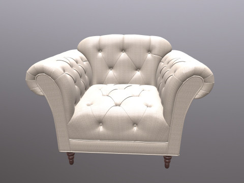 Sofá Chesterfield Sillón Modelo 3D
