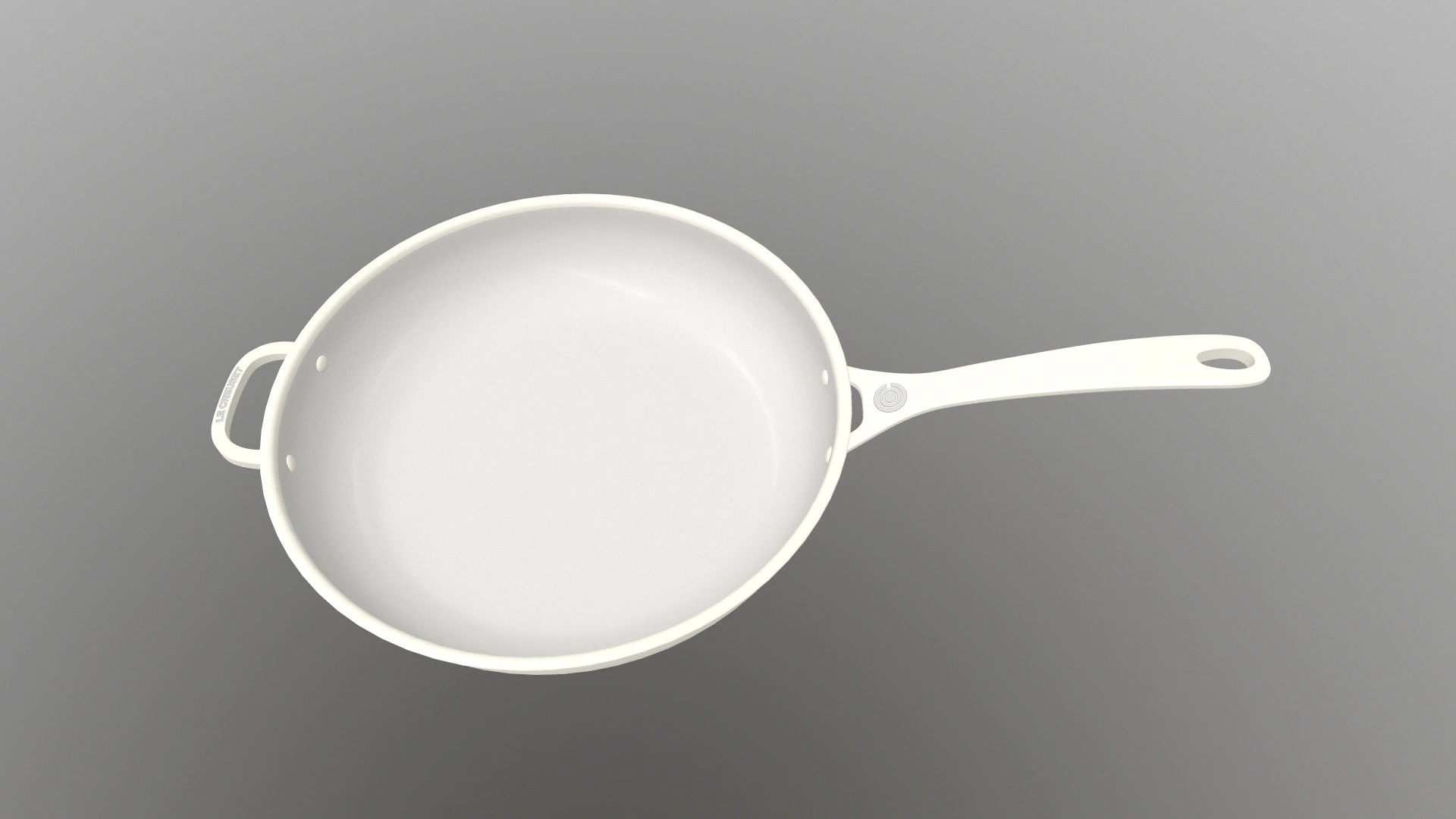 Fry Pan 3D Model .c4d .max .obj .3ds .fbx .stl .blend 