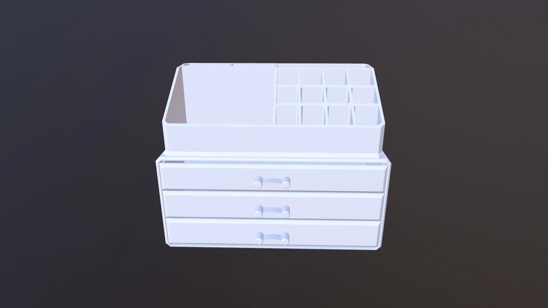 Jewellery Box Cosmetic Storage 3D Model .c4d .max .obj .3ds .fbx .stl .blend 