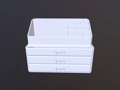 Jewellery Box Cosmetic Storage 3D Model
