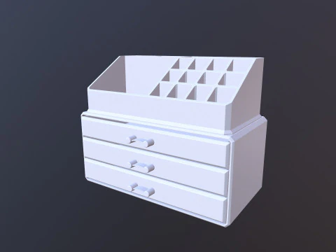 Jewellery Box Cosmetic Storage 3D Model