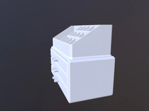 Jewellery Box Cosmetic Storage 3D Model