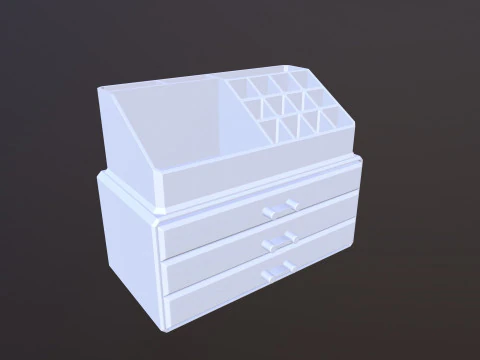 Jewellery Box Cosmetic Storage 3D Model