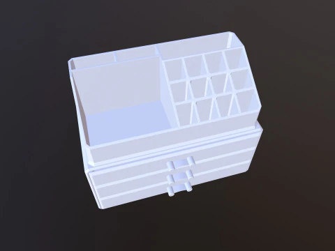 Jewellery Box Cosmetic Storage 3D Model