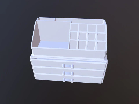 Jewellery Box Cosmetic Storage 3D Model