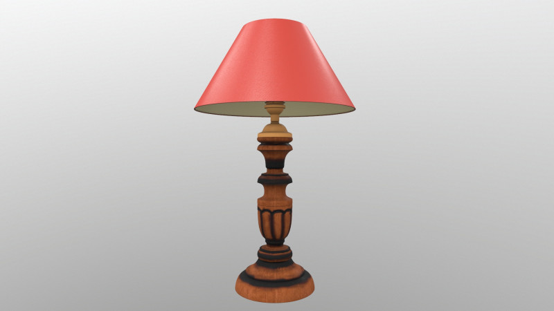 Lampu meja Model 3D .c4d .max .obj .3ds .fbx .stl .blend 
